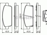 Set placute frana CHEVROLET CRUZE Station Wagon (J308) - Cod intern: W20277135 - LIVRARE DIN STOC in 24 ore!!!