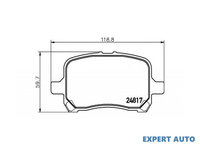 Set placute frana Chevrolet HHR (2006->) #2 15808204