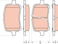 Set placute frana CHEVROLET HHR - OEM - TRW: GDB1755 - Cod intern: W02263887 - LIVRARE DIN STOC in 24 ore!!!