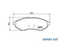 Set placute frana Chevrolet KALOS limuzina 2005-2016 #2 098600