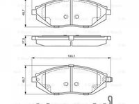 Set placute frana Chevrolet SPARK (M300) 2009-2016 #3 04465B5070