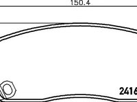 Set placute frana CHRYSLER 300 C (LX) - OEM - QUARO: QP1784 - Cod intern: W02606760 - LIVRARE DIN STOC in 24 ore!!!