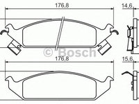 Set placute frana CHRYSLER SEBRING cupe (FJ) - Cod intern: W20276966 - LIVRARE DIN STOC in 24 ore!!!