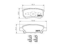 Set placute frana Chrysler SEBRING (JS) 2006-2010 #2 05191271AA