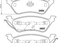 Set placute frana CHRYSLER VOYAGER Mk II (GS) - OEM - MEYLE ORIGINAL GERMANY: 0252403616/W|025 240 3616/W - W02270186 - LIVRARE DIN STOC in 24 ore!!!