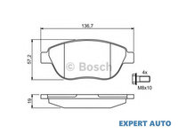 Set placute frana Citroen BERLINGO caroserie (M_) 1996-2016 #3 084100