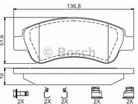 Set placute frana CITROEN C4 CACTUS - Cod intern: W20277125 - LIVRARE DIN STOC in 24 ore!!!