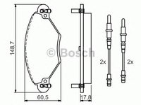 Set placute frana CITROEN C5 II (RC_) - Cod intern: W20276521 - LIVRARE DIN STOC in 24 ore!!!