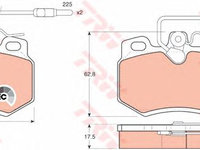 Set placute frana CITROEN C6 (TD_) - OEM - TRW: GDB446 - Cod intern: W02396619 - LIVRARE DIN STOC in 24 ore!!!