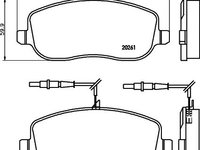 Set placute frana CITROEN C8 (EA_, EB_) - OEM - MEYLE ORIGINAL GERMANY: 0252026119/W|025 202 6119/W - W02270312 - LIVRARE DIN STOC in 24 ore!!!