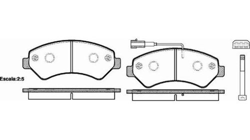 SET PLACUTE FRANA CITROEN JUMPER REMSA 1275.0