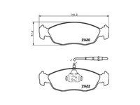 Set placute frana Citroen SAXO (S0, S1) 1996-2004 #2 046102