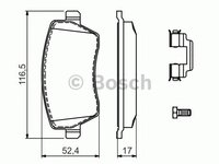 Set placute frana DACIA DOKKER - Cod intern: W20277096 - LIVRARE DIN STOC in 24 ore!!!