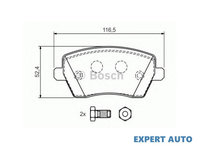 Set placute frana Dacia LOGAN MCV (KS_) 2007-2016 #3 05P867