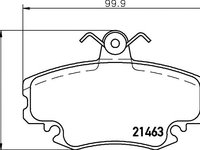 Set placute frana DACIA SANDERO - Cod intern: W20058456 - LIVRARE DIN STOC in 24 ore!!!