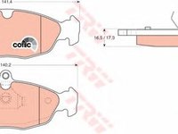 Set placute frana DAEWOO CIELO (KLETN) - OEM - TRW: GDB1040 - Cod intern: W02190916 - LIVRARE DIN STOC in 24 ore!!!