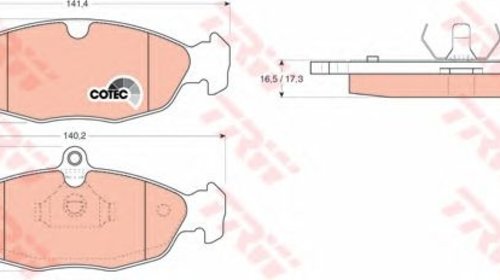 Set placute frana DAEWOO CIELO limuzina (KLET