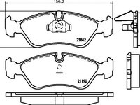 Set placute frana DAEWOO CIELO limuzina (KLETN) - OEM - QUARO: QP3226 - Cod intern: W02605732 - LIVRARE DIN STOC in 24 ore!!!