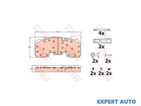 Set placute frana DAF LF 55 (2001->) #3 0004210710