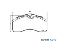 Set placute frana DAF XF (2012->) #3 0004211810