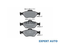 Set placute frana Daihatsu Charade (2011->) #2 0252320217W