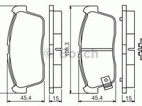 Set placute frana DAIHATSU SIRION (M3_) - OEM - BOSCH: 0986494618|0 986 494 618 - Cod intern: W02658190 - LIVRARE DIN STOC in 24 ore!!!