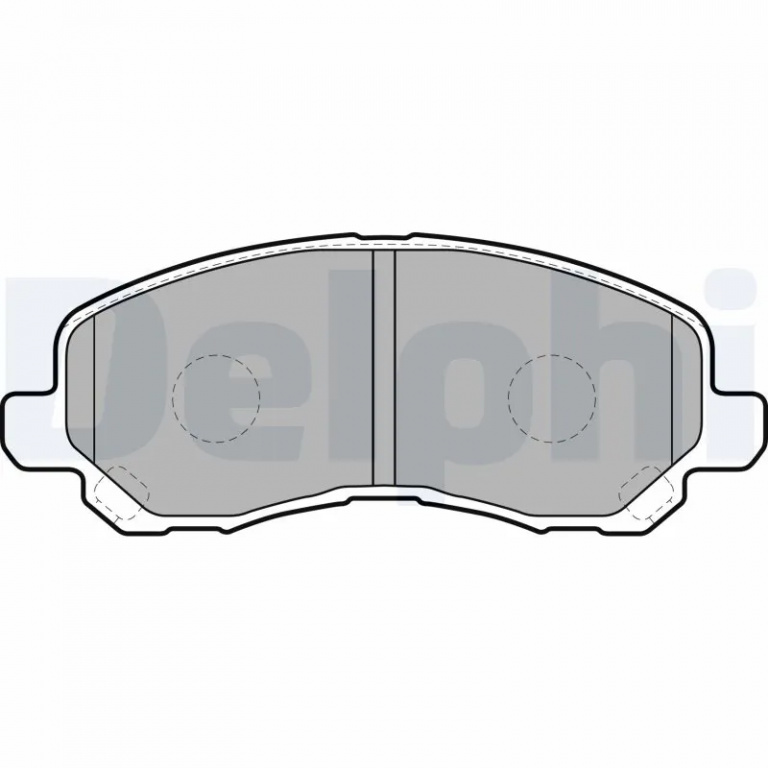 Set placute frana Delphi MITSUBISHI ECLIPSE Cabriolet (D5_A) 1999-2005 - LP1684