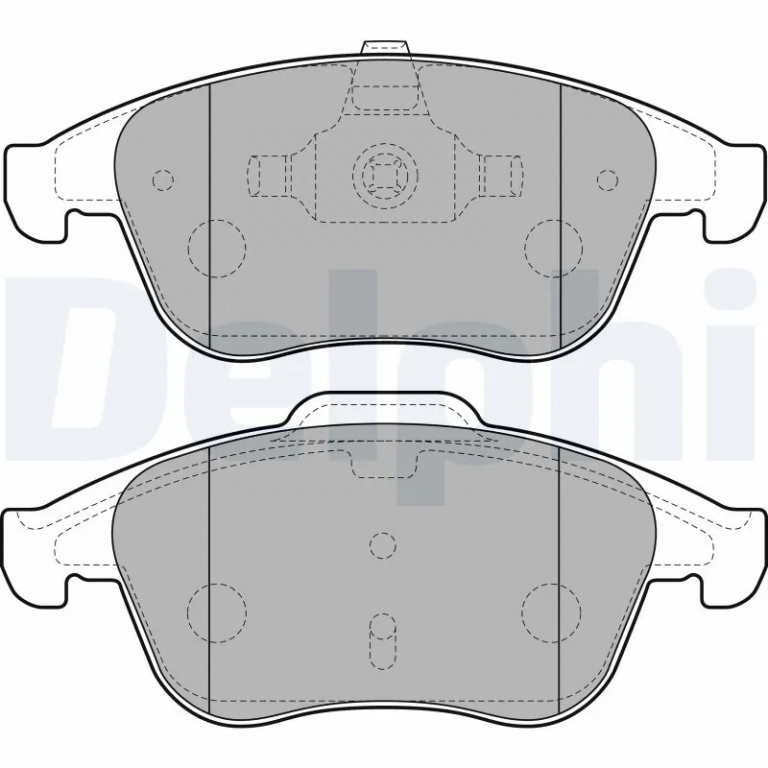 Set placute frana Delphi RENAULT LATITUDE (L70_) 2010-2019 - LP2181