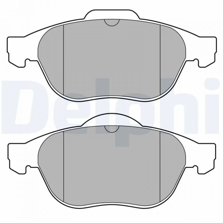Set placute frana Delphi RENAULT SCÉNIC II (JM0/1_) 2003-2009 - LP3692