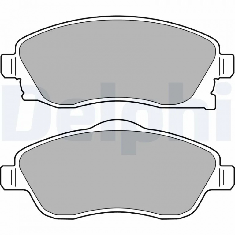 Set placute frana Delphi VAUXHALL MERIVA A (X03) 2003-2010 - LP1676