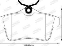 Set placute frana disc CITROËN C4 II B7 Producator JURID 573315JC