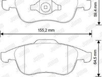 Set placute frana disc DACIA LODGY Producator JURID 573268JC