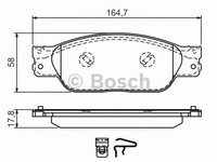 Set placute frana disc JAGUAR S-TYPE 03- - OEM: 0 986 494 355|0986494355 - W02657312 - LIVRARE DIN STOC in 24 ore!!!