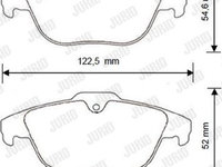 Set placute frana disc MERCEDES-BENZ KLASA C W204 Producator JURID 573248JC