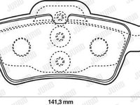 Set placute frana disc MERCEDES-BENZ KLASA E W211 Producator JURID 571989JC