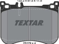 Set placute frana disc MERCEDES-BENZ KLASA S W222 V222 X222 Producator TEXTAR 2517903