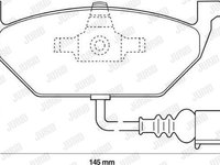 Set placute frana disc VW GOLF IV 1J1 Producator JURID 571971JC