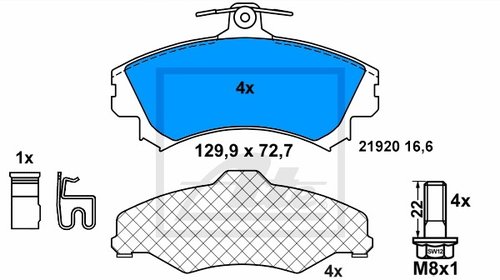 SET PLACUTE FRANA FATA - ATE - 13.0460-2896.2