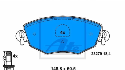 SET PLACUTE FRANA FATA - ATE - 13.0460-3987.2