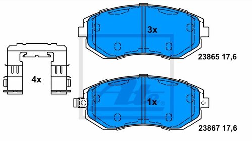 SET PLACUTE FRANA FATA - ATE - 13.0460-5787.2