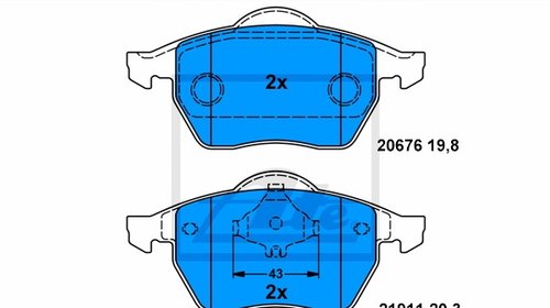 SET PLACUTE FRANA FATA - ATE - 13.0460-7081.2