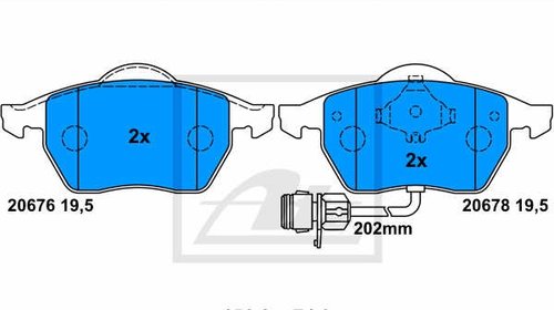 Set placute frana fata Audi A6 (C4) fabricat 