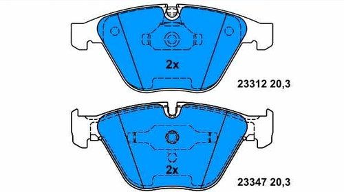 Set placute frana fata BMW E60 520 D, 525 D -