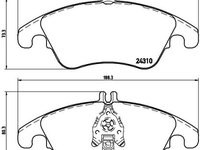 Set placute frana fata Brembo MERCEDES E (A207), E (C207), E T-MODEL (S212), E (W212), SLC (R172) 1.6-5.5