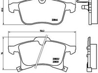 Set placute frana fata Brembo OPEL COMBO TOUR, COMBO/MINIVAN, CORSA C, CORSA D, CORSA E 1.0-2.2D