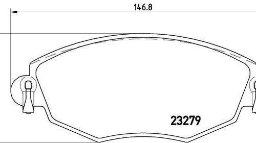 Set placute frana fata brembo pt ford mondeo 