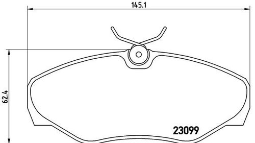 Set placute frana fata Brembo RENAULT ESPACE 