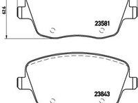 Set placute frana fata Brembo SEAT CORDOBA, IBIZA III 1.2-2.0