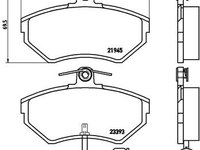 Set placute frana fata Brembo SEAT EXEO, EXEO ST 1.6-3.2