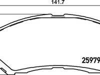 Set placute frana fata Brembo SUZUKI SX4 S-CROSS, VITARA 1.0-1.6 d